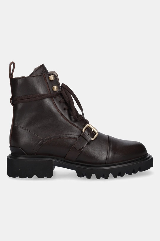 AllSaints workery skórzane TORI BOOT W119FB.BRN brązowy AW25