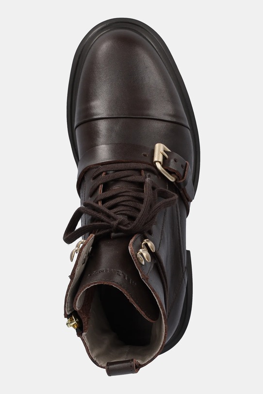 AllSaints workery skórzane TORI BOOT brązowy W119FB.BRN