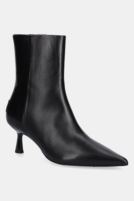 AllSaints botki skórzane VIVIAN BOOT nieocieplane czarny W008FD.BLK