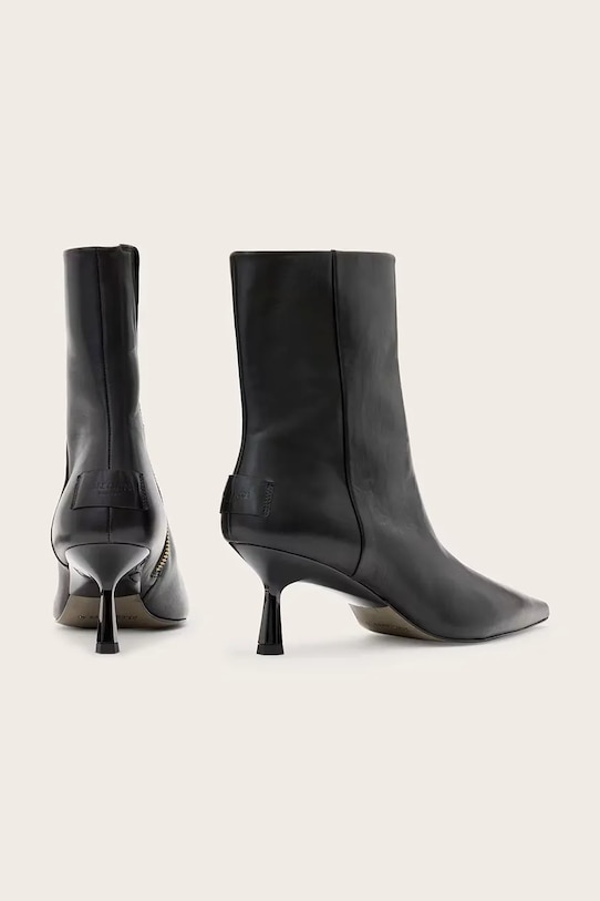 Обувь Кожаные полусапожки AllSaints VIVIAN BOOT W008FD.BLK чёрный