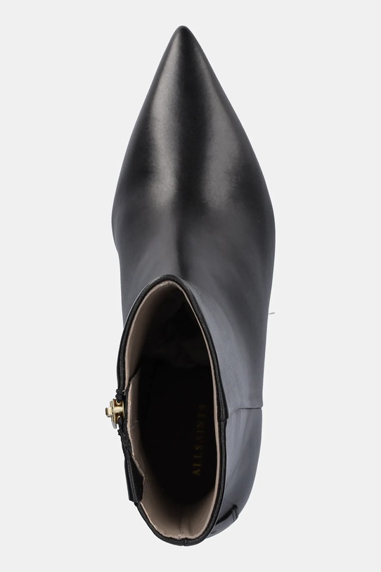 AllSaints botki skórzane VIVIAN BOOT czarny W008FD.BLK
