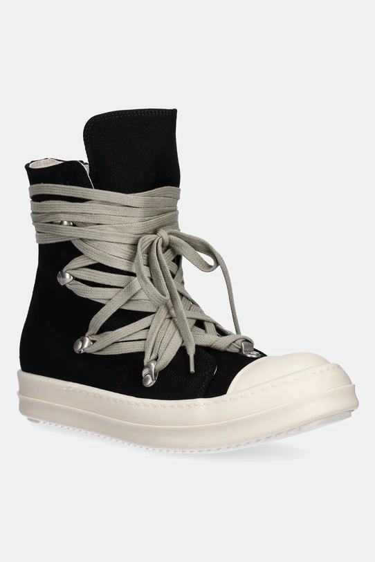 Rick Owens DRKSHDW trampki Megalace Sneaks płaska czarny DS02E7809.DOW1