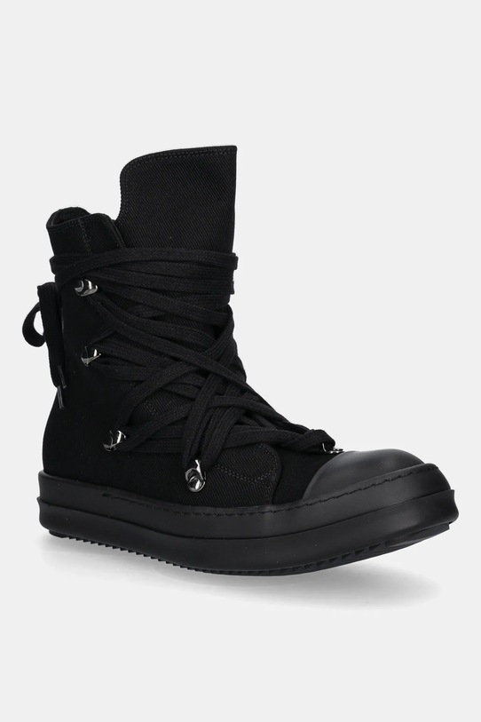 Rick Owens DRKSHDW scarpe da ginnastica Megalace Sneaks flat nero DS02E7809.DOW1