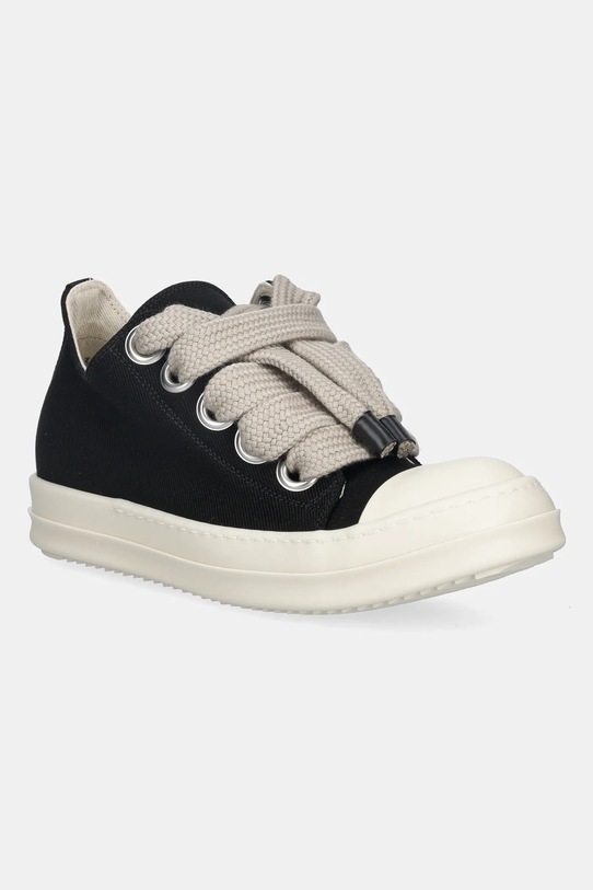 Rick Owens DRKSHDW tenisówki Jumbolace Low Sneaks tekstylny czarny DS02E7819.DOW2