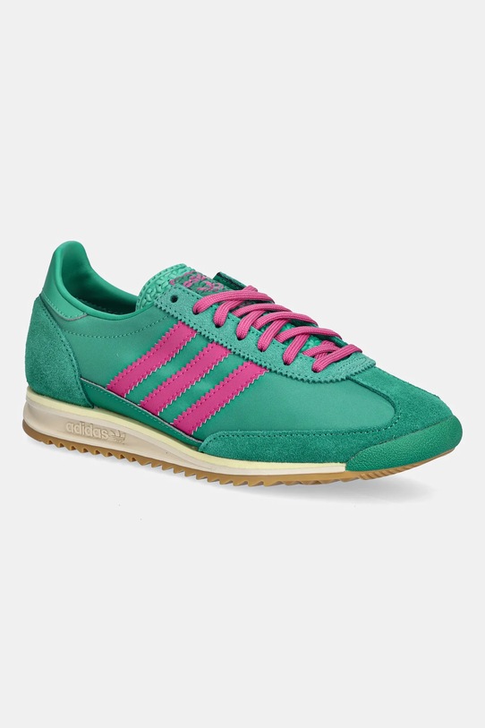 adidas Originals sneakersy SL 72 OG skóra zamszowa zielony JQ6417