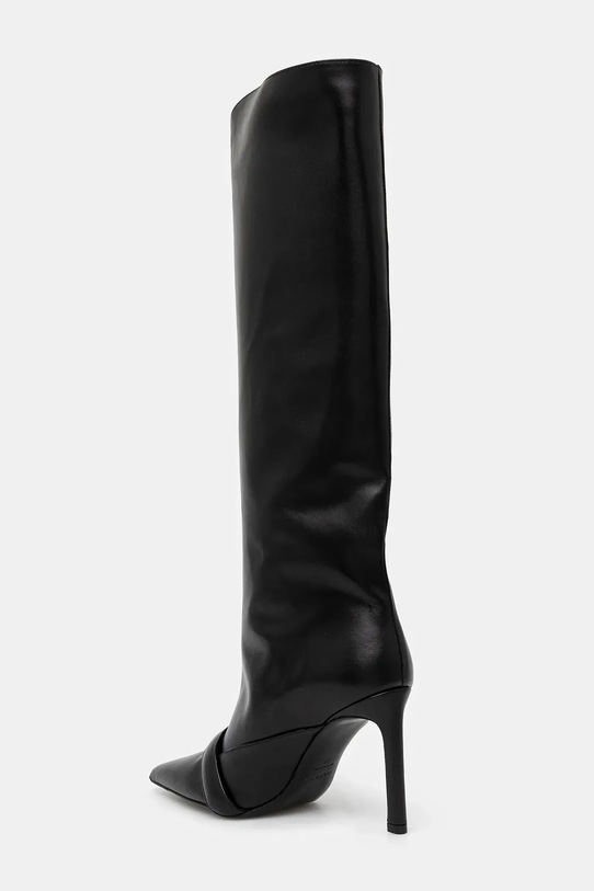 Boty Kožené kozačky Coperni Belt Boot COPSH86F6058 černá