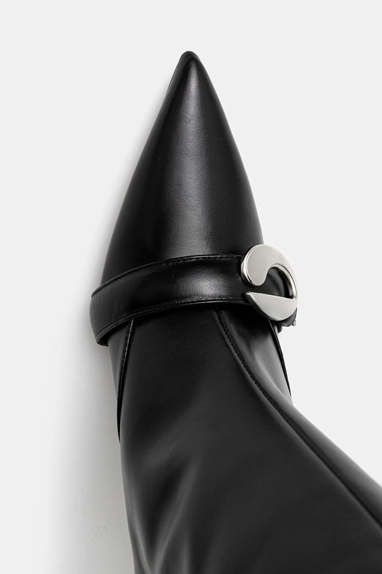 Kožené kozačky Coperni Belt Boot černá COPSH86F6058
