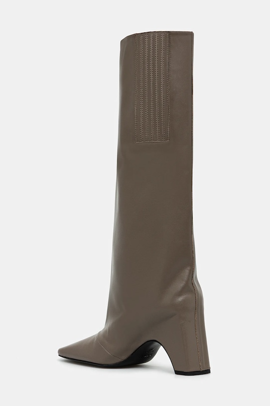 Cipők Coperni bőr csizma Bridge Boot COPSH03F6004 barna