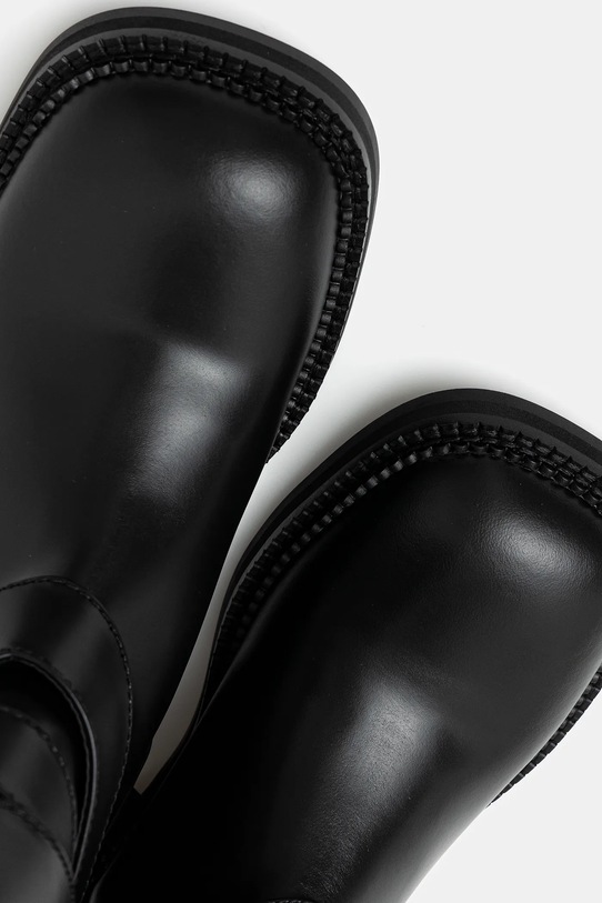 Andersson Bell kozaki skórzane Layered Strap Boots czarny aaa483w