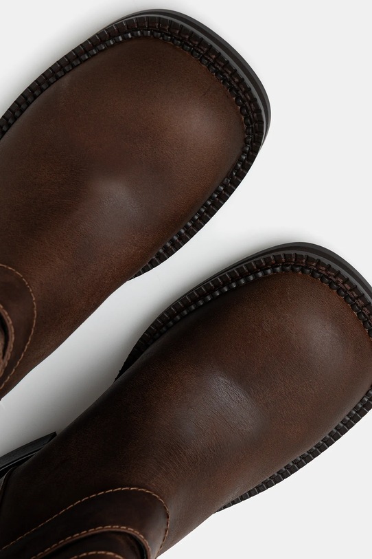 Andersson Bell leather boots Layered Strap Boots brown aaa484w