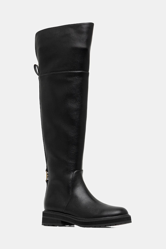 Twinset kozaki syntetyczny czarny 252TGT124.00006