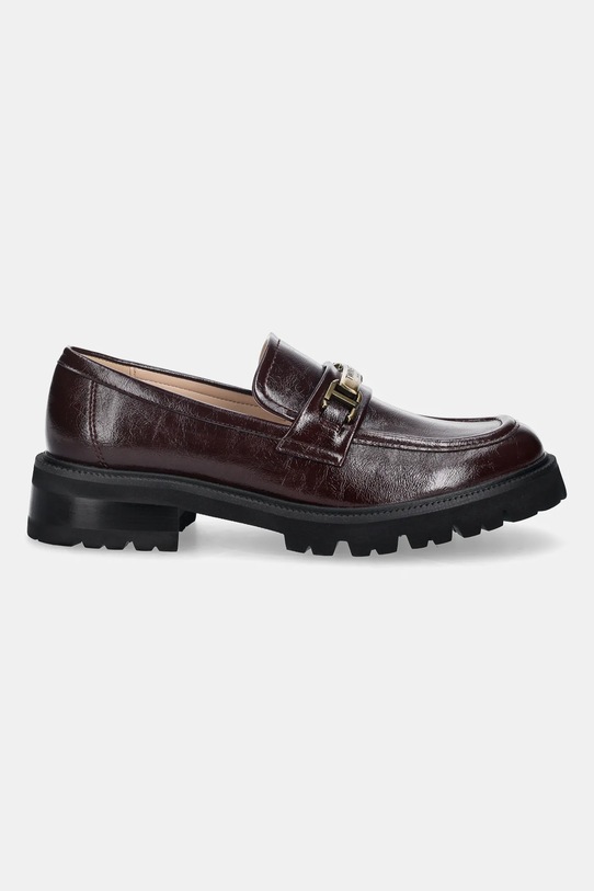 Mokasíny Twinset 252TGT080.04218 burgundské AW25