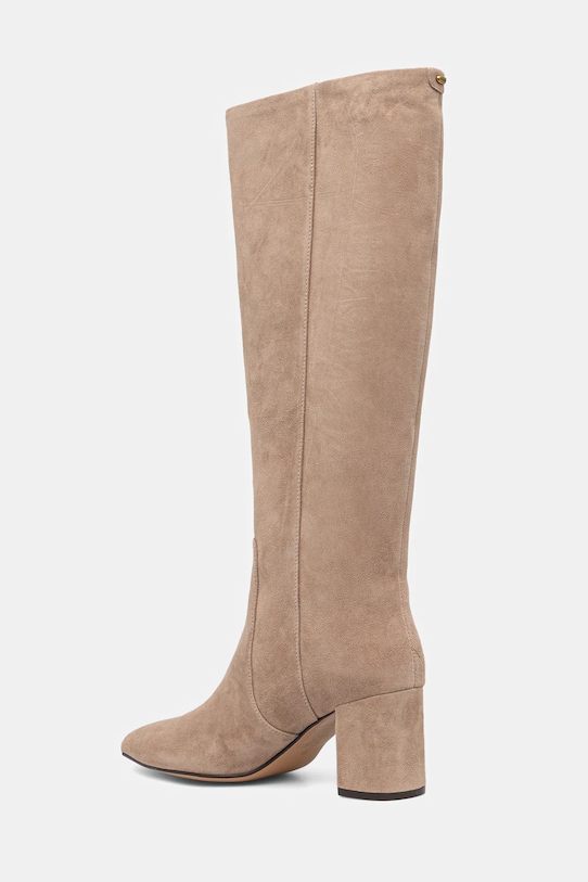 Încălțăminte Twinset cizme din piele întoarsă 252TGT162.11195 bej