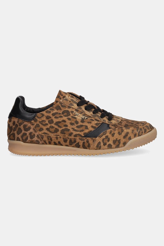 Twinset sneakersy zamszowe 252TGT020.12618 beżowy AW25