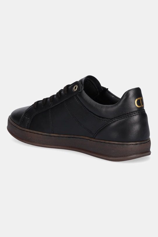 Obuwie Twinset sneakersy skórzane 252TGT024.00006 czarny