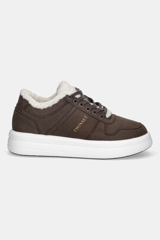Twinset sneakersy 252TGT01G.11054 brązowy AW25