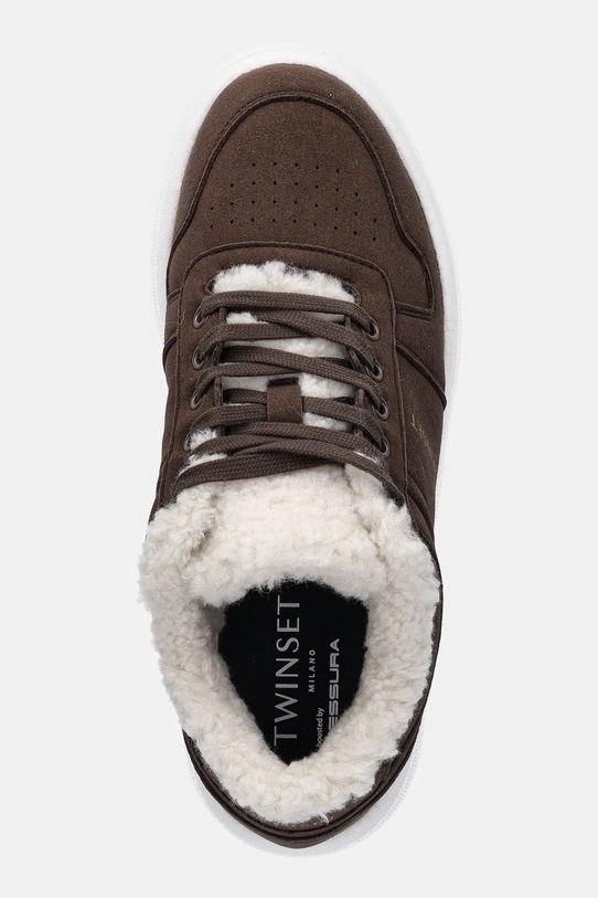 Twinset sneakersy brązowy 252TGT01G.11054