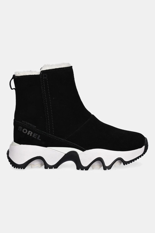 Sorel śniegowce zamszowe KINETIC IMPACT SHORT BOOT 2111921010 czarny AW25