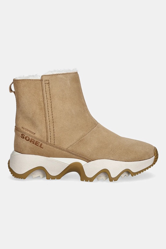 Sorel śniegowce zamszowe KINETIC IMPACT SHORT BOOT 2111921253 brązowy AW25