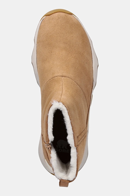 Sorel śniegowce zamszowe KINETIC IMPACT SHORT BOOT brązowy 2111921253