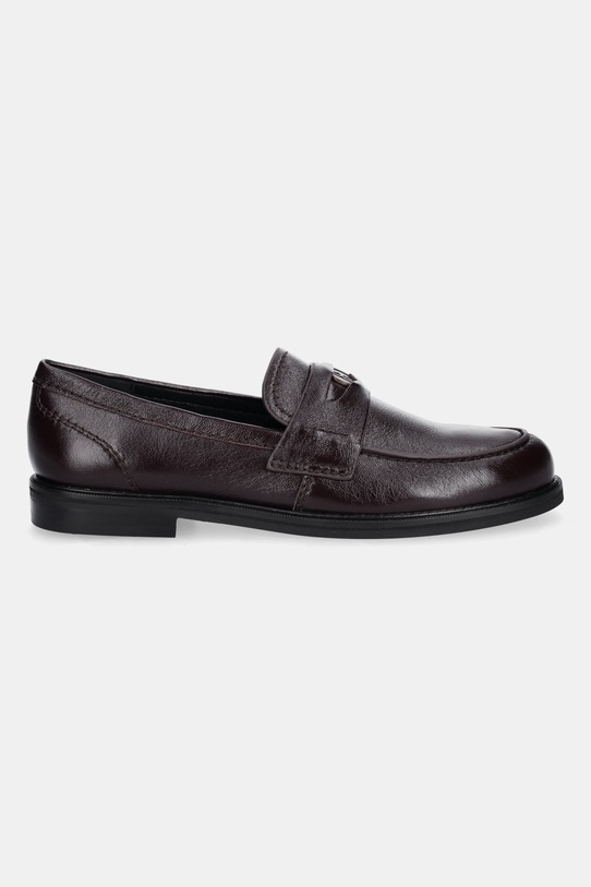 Nokwol mokasyny skórzane Moto Moto.Burgundy.Leather bordowy AW25