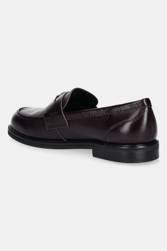 Obuwie Nokwol mokasyny skórzane Moto Moto.Burgundy.Leather bordowy