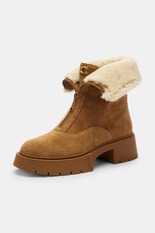 Încălțăminte Coach botine Leah Platform CCH85.PP1 maro