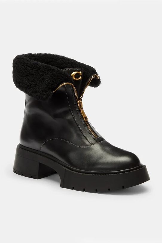 Coach botki Leah Platform CCH86.BLK czarny AW25