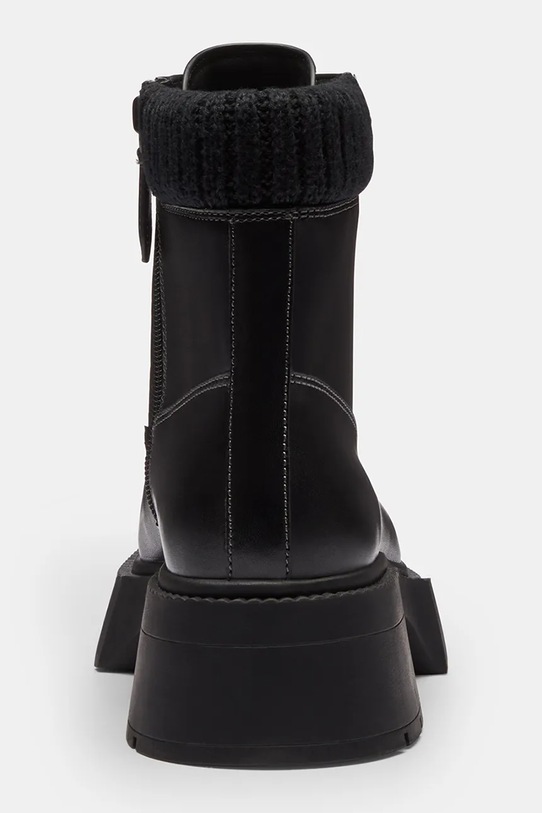Coach botki skórzane Leah Platform czarny CCH88.BLK