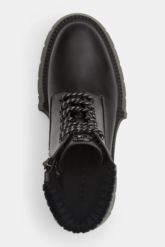 Coach cizme de piele Leah Platform CCH88.BLK negru