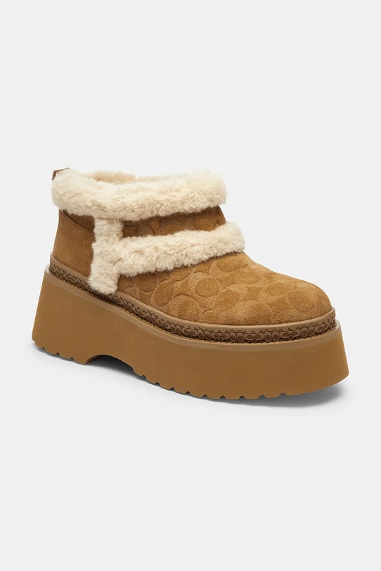 Coach śniegowce Christina Signature CCO35.TOB beżowy AW25