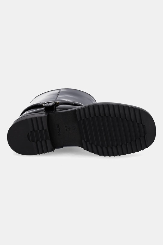 Pollini botki skórzane PA21084G0NPC0000 czarny