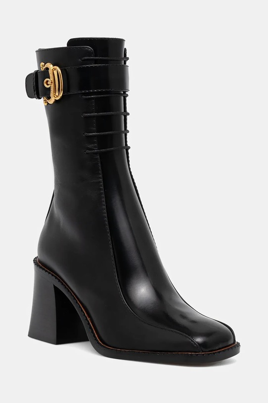 Pollini botki słupek czarny PA24058M0NPC100A