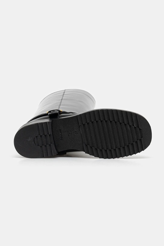 Usnjeni elegantni škornji Pollini črna PA26154G0NPC0000