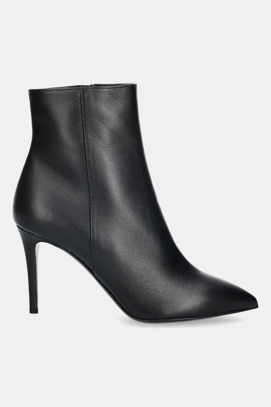Pollini botki skórzane SA21038M0NTE0000 czarny AW25
