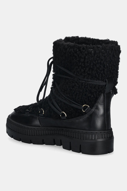 Obuwie Pollini śniegowce skórzane SA24235H0NTX100A czarny