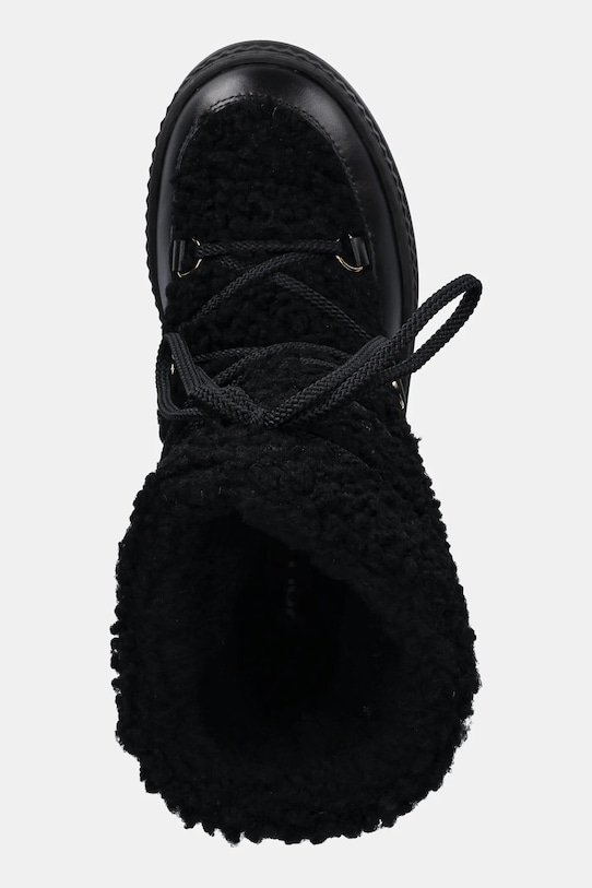 Pollini śniegowce skórzane czarny SA24235H0NTX100A