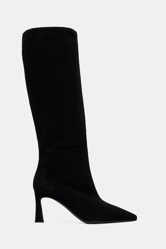 Pollini kozaki zamszowe SA26077C0NTA0000 czarny AW25