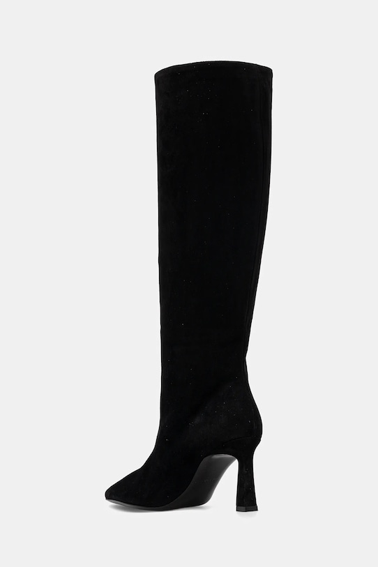 Obuwie Pollini kozaki zamszowe SA26077C0NTA0000 czarny