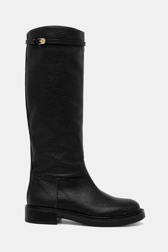 Pollini ghete de piele SA26083G0NTD0000 negru AW25