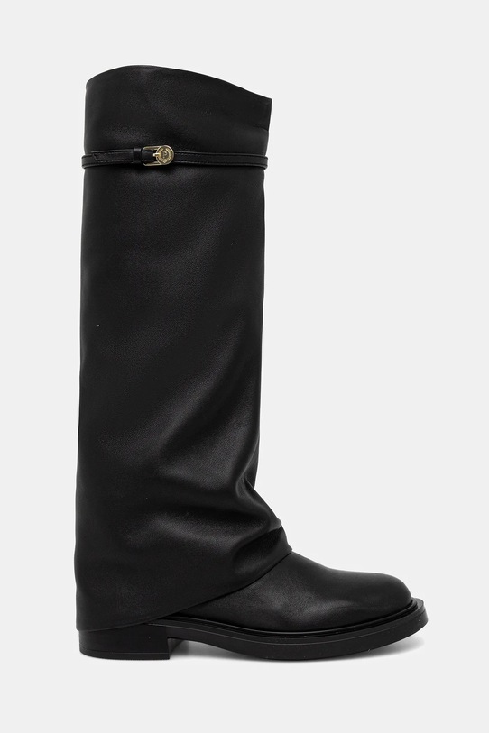 Kožené čižmy Pollini SA26103G0NTE0000 čierna AW25