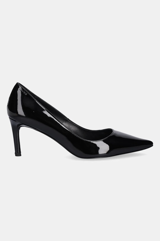 BOSS szpilki skórzane 50552759 50552759.001 czarny AW25