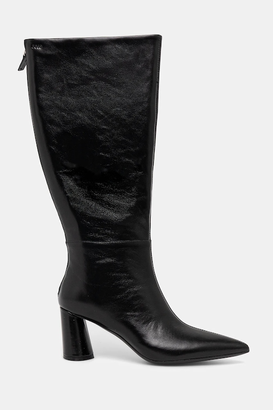 BOSS kozaki skórzane Gracey 50552785.001 czarny NC25