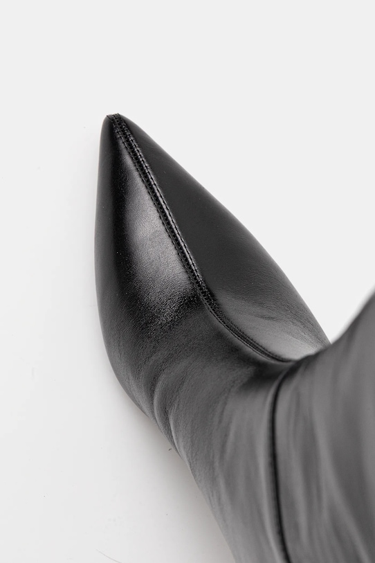 BOSS kozaki skórzane Gracey czarny 50552785.001