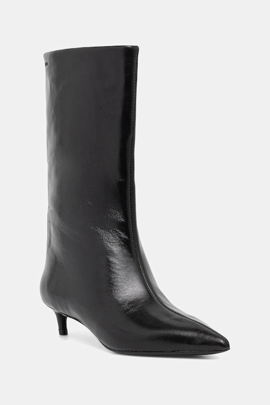 BOSS kozaki skórzane Gracey nieocieplane czarny 50552786.001