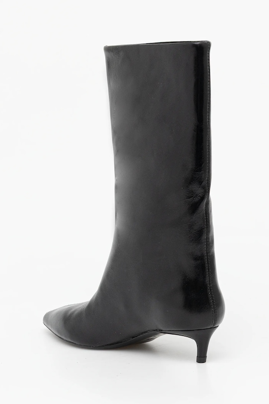 Obuwie BOSS kozaki skórzane Gracey 50552786.001 czarny