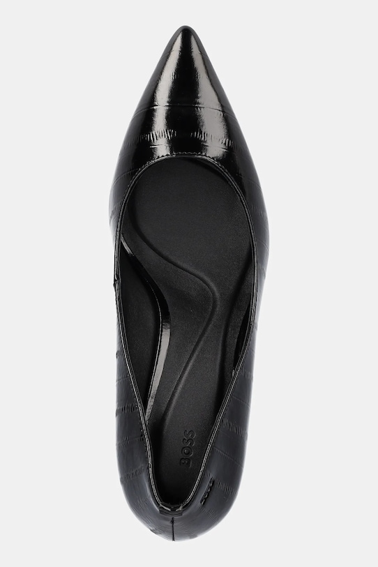 BOSS szpilki skórzane Gracey czarny 50552787.001