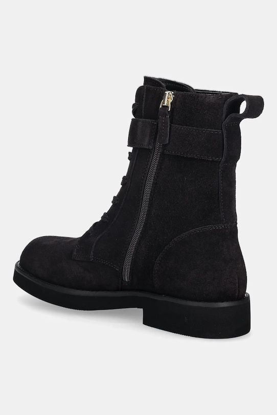 Obuwie BOSS botki zamszowe Eleri 50552774.502 fioletowy