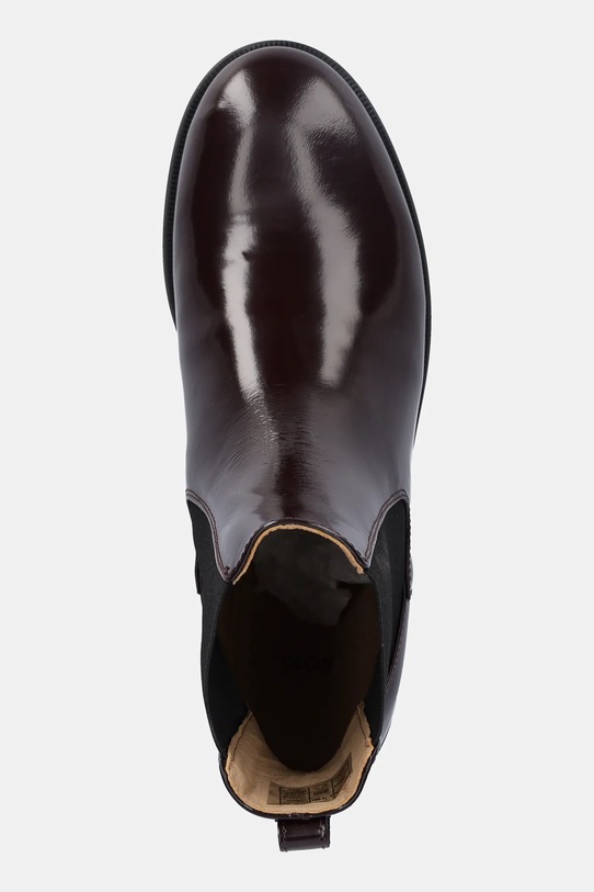 Кожаные полусапоги BOSS Lycia бордо 50552791.557