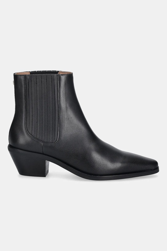 BOSS sztyblety skórzane Niara 50558640.001 czarny AW25